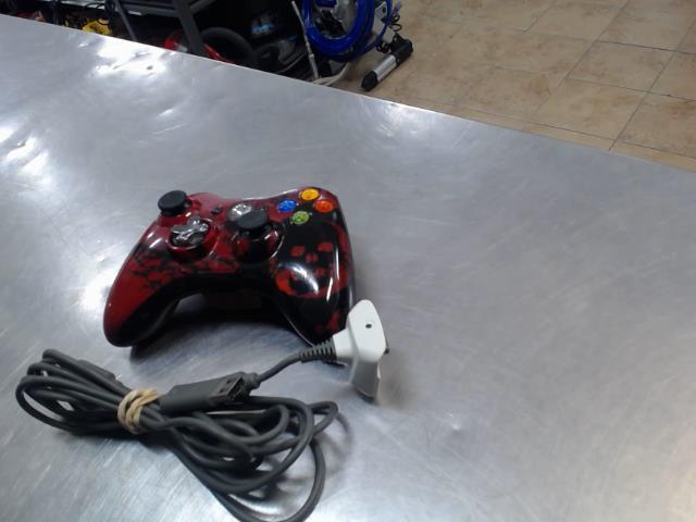 Manette xbox 360+1batt+fil