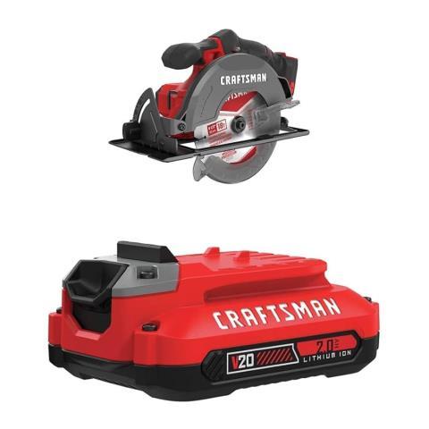 Scie circulaire craftsman avec batt&char