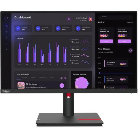 Lenovo monitor grey with led
