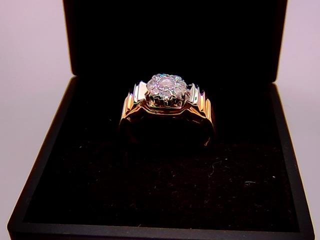 BAGUE EN OR 14KT AVEC DIAMANTS
