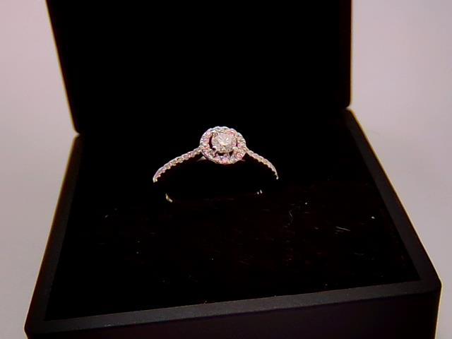 BAGUE EN OR 10KT AVEC DIAM 