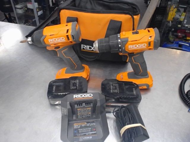 Kit drill+impact+2 batts+charger