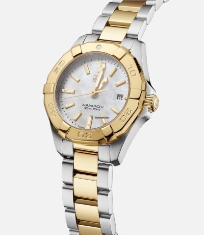Ladies mother pearl watch in box+cert.