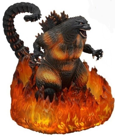 Statue godzilla light up red fire 1995