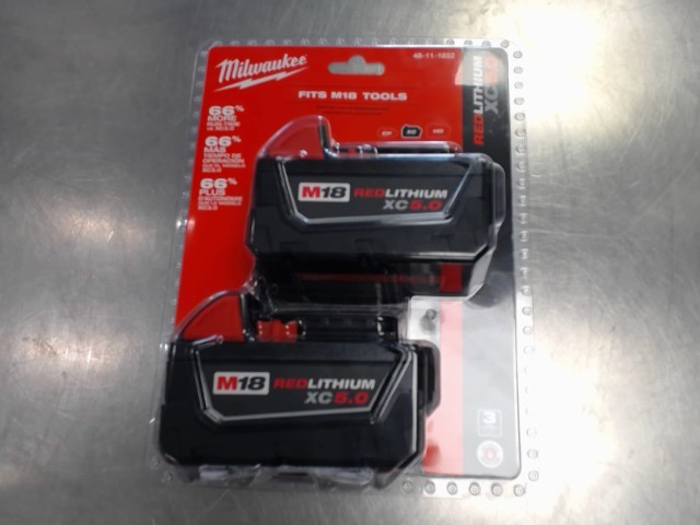 2x battery 5.0ah pack new milwaukee