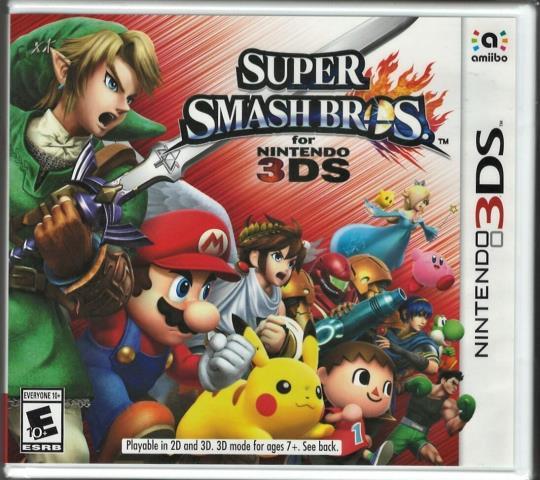 Super smasg bros 3ds neuf scell