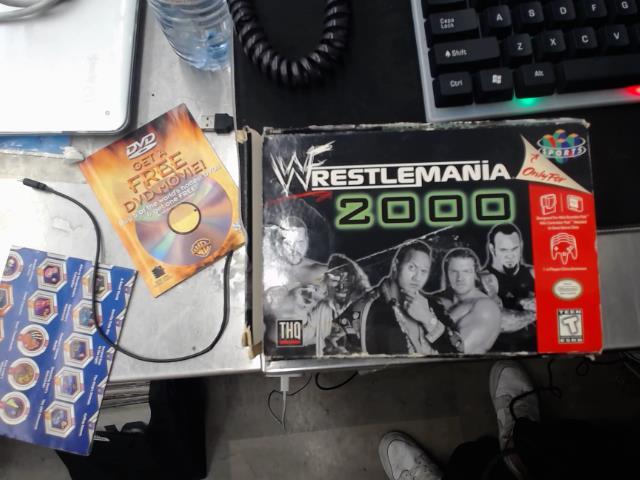 Jeu n64 wwf wrestlemania 2000 cib