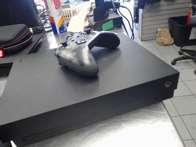 Console xbox one x + man + fils