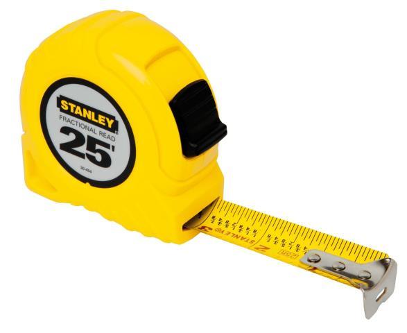 Stanley measuring tape 25'