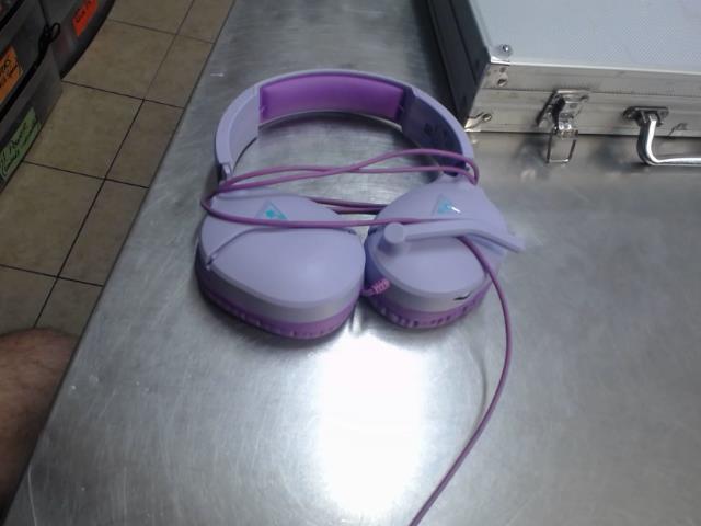 Casque micro rose