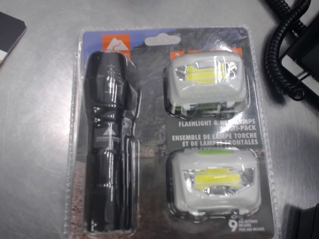 Kit flashlight+2 headlamp