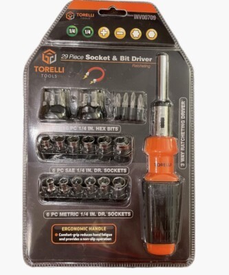 29 piece socket & bit driver