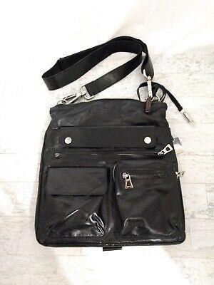 Satchel noir en cuire rudsak