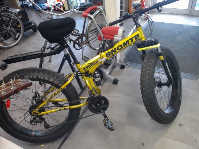 Fat bike couleur or