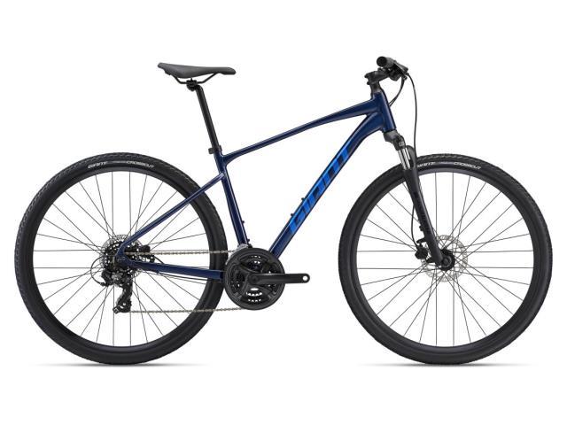 Velo de ville noir et bleu