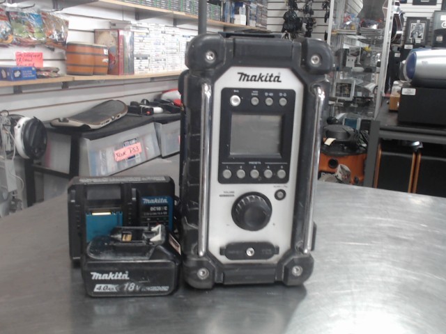 Radio chantier 18v+batt 4.0ah+chargeur