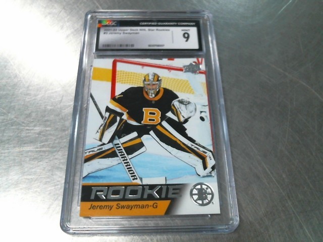 Nhl star rookies #3 jeremy swayman