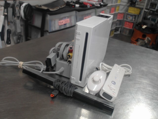 Console wii+manette+joycon+fil