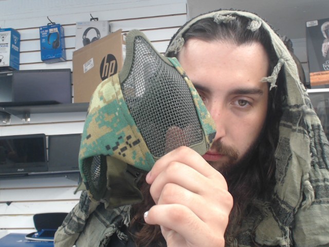 Masque digitale camo vert airsoft