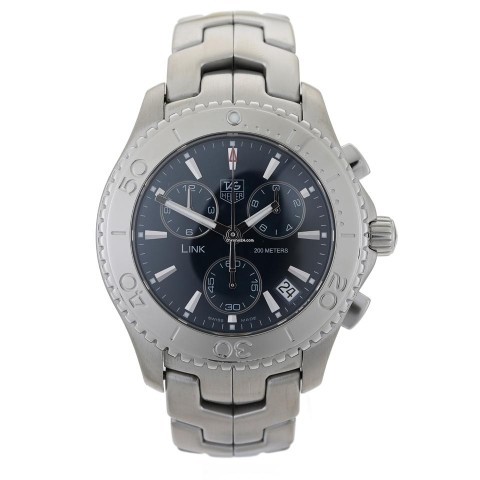 Link chronograph quartz watch
