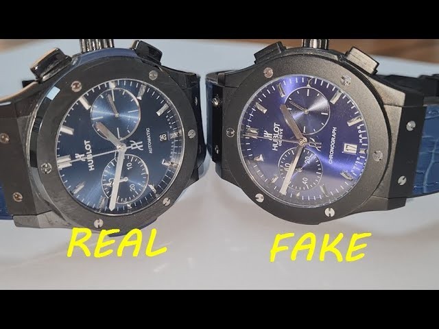Fake hublot chronograph noire