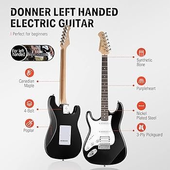 Guitare electrique gauchere