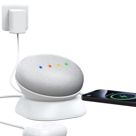 Google nest mini avec chargeur