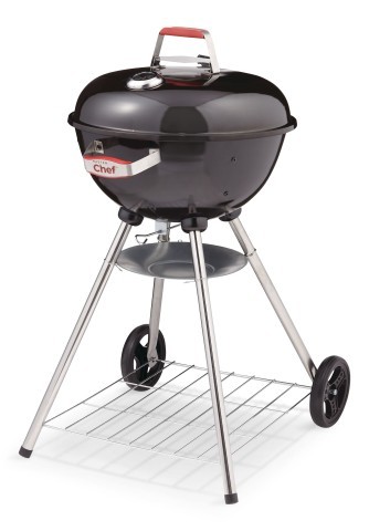 Charcoal kettle barbecue