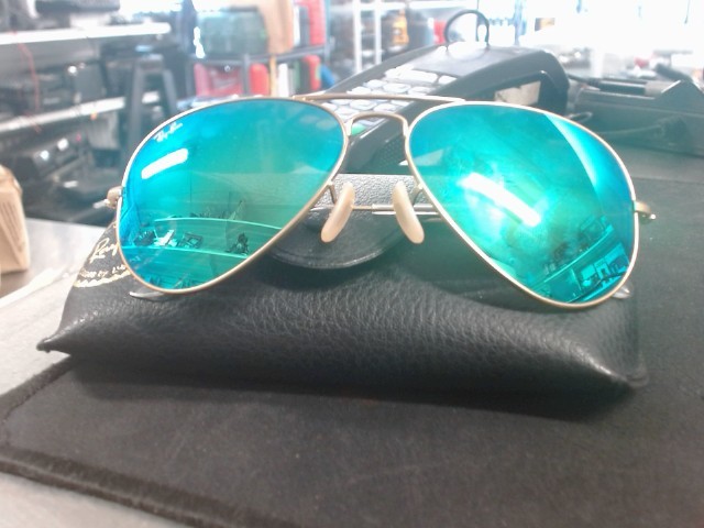 Paire de rayban aviator large metal
