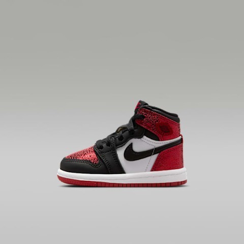 Paire de jordan enfant rouge et noir