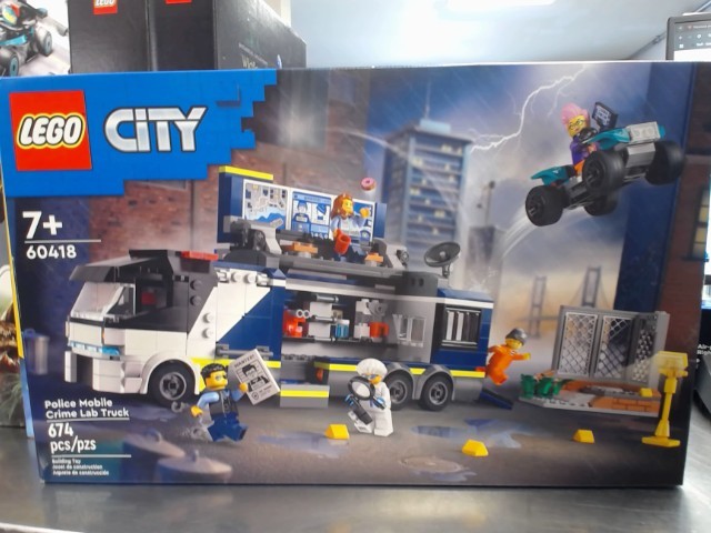 Police mobile crime lab truck lego neuf