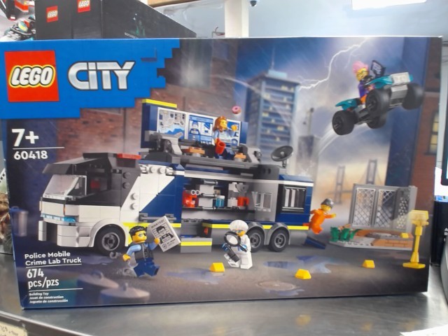 Police mobile crime lab truck lego neuf