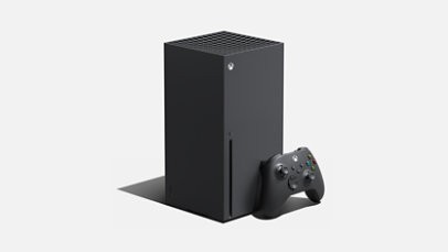 Xbox serie x dans sac jaune