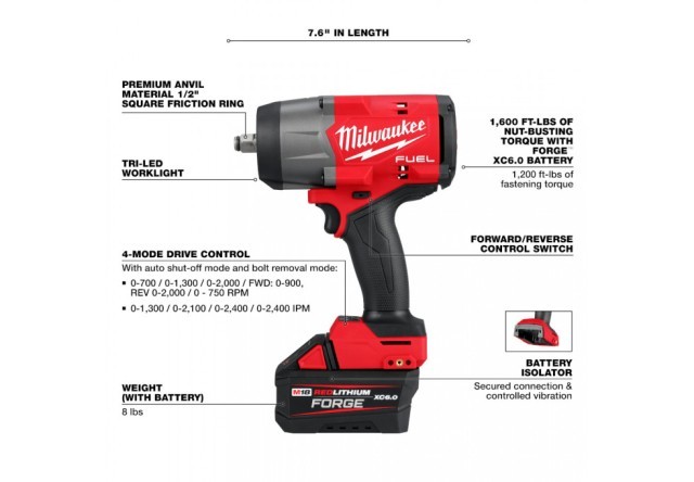 Impact high torque 1/2+batt 12hd