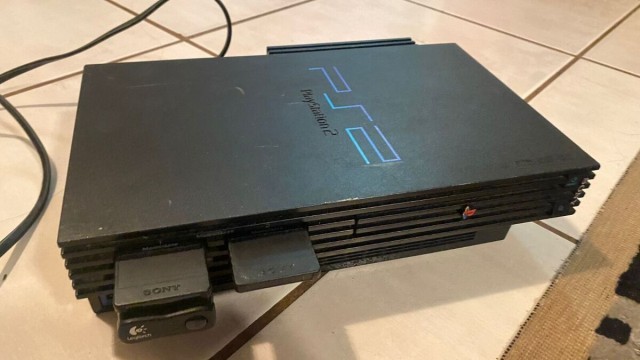 Ps2 fat+fils+2 manettes