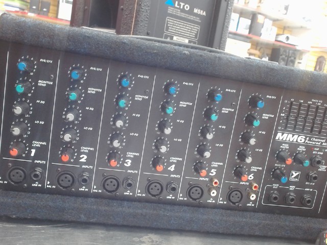 6 channel power mixer