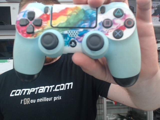 Manette de playstation 4 arc en ciel