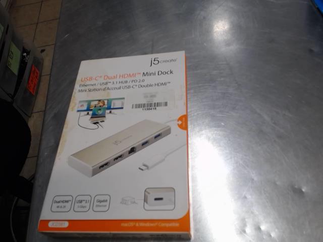 Mini dock usb-c dual hdmi usb3 b3