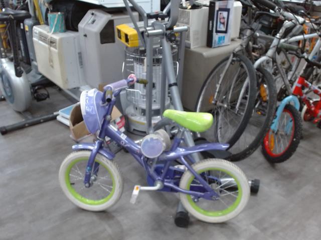 Velo pour enfant violet vert