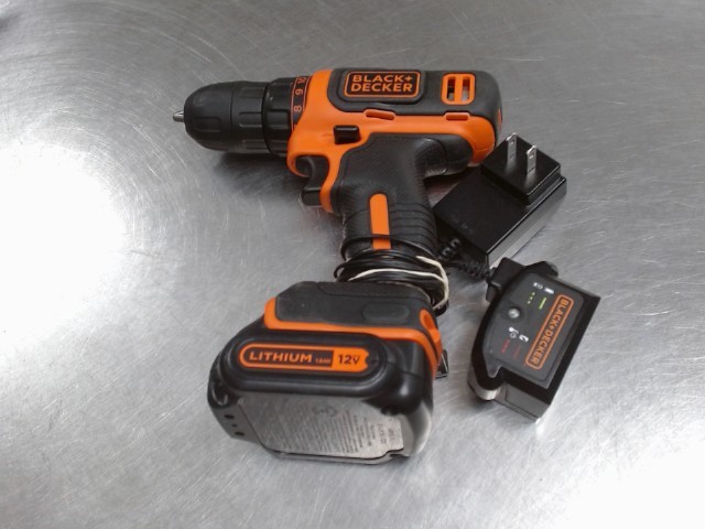 Drill black&decker av charger 12v