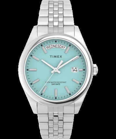 Montre timez fond bleu pale