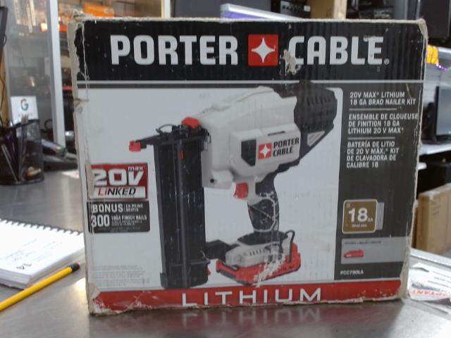 Cordless brad nailer 18 gauge+batt+charg