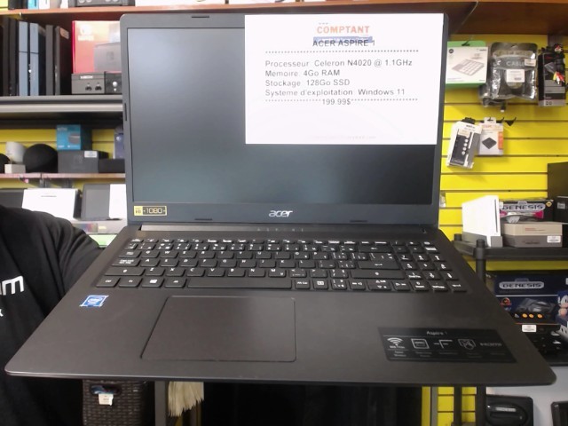 Celeron n4020 @1.1ghz 4go ram 128ssd