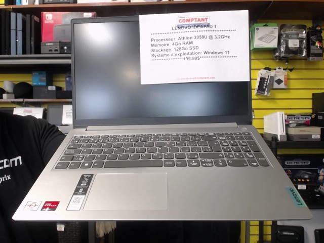 Athlon silver 3050u 3.2 ghz 4go 128ssd