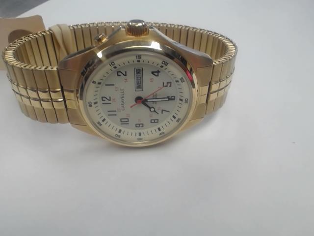 Montre caravelle hommes gold tone