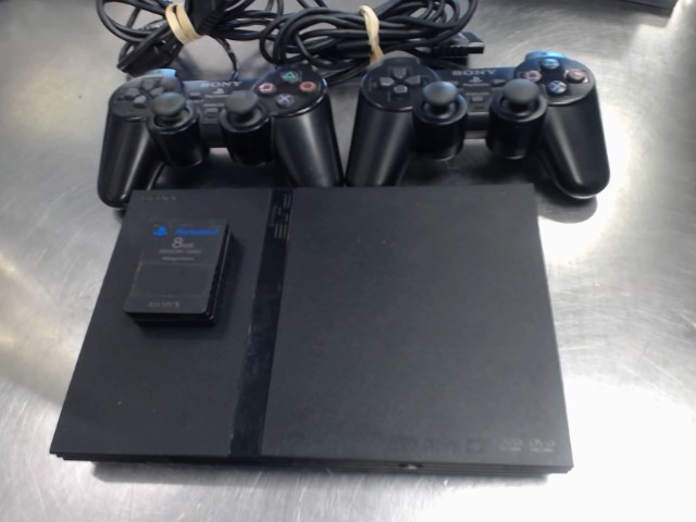 Ps2 slim avec fils et 2 man