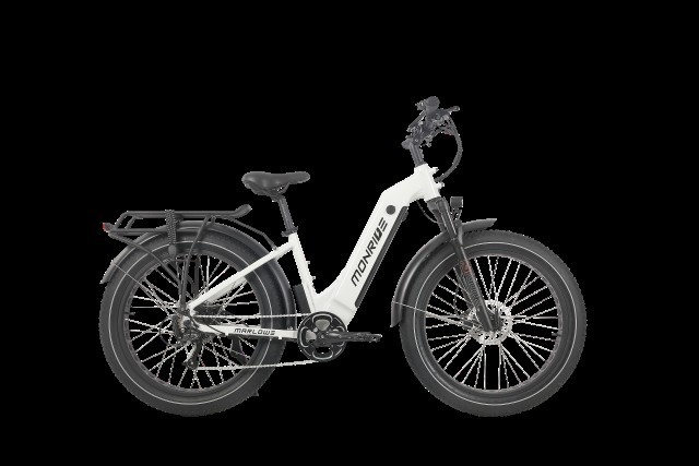 Velo elec blanc complet avec cleet ch
