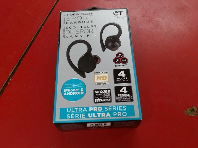 Ecouteurs earbuds sans fil dans boite
