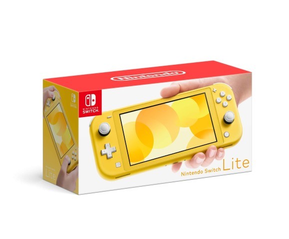 Nintendo switch lite jaune avec char