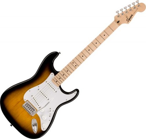 Guitare electrique squier noir jaune